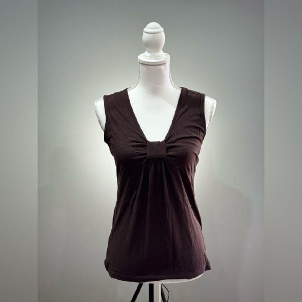 SALE! Brown Tweeds Sleeveless Blouse Size M EUC